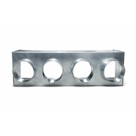 Верхня врізка адаптер під вентиляційну решітку 700х200x200 Ø125