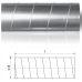 Повітропровід оцинкований круглий спіровент Ø 400/1m